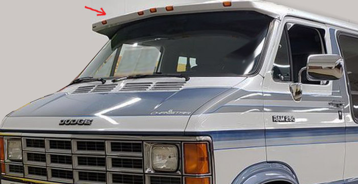 Custom Dodge Van  All Styles Sun Visor (1978 - 1993) - $590.00 (Part #DG-013-SV)